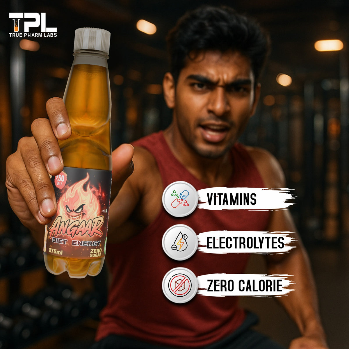 Angaaro ANGAAR ENERGY - Pack of 6 Sugar-Free Energy Drinks – ANGAAR.IN